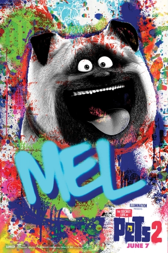 Тайная Жизнь Домашних Животных 2 граффити постер с Мэл