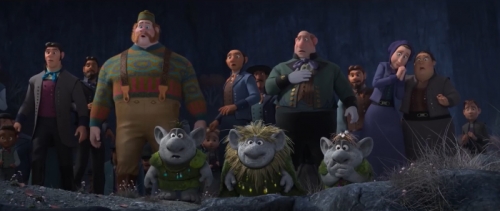 Холодное Сердце 2 жители Эренделла и тролли