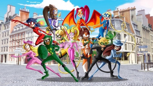 Леди Дракон среди других персонажей студии Zagtoon