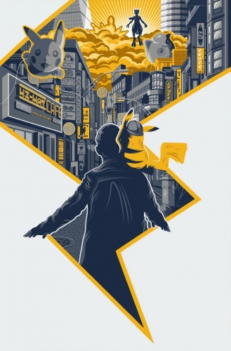 Кино Покемон Детектив Пикачу арт с Мьюту