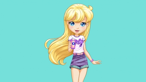 Polly Pocket - старый дизайн полли в летнем наряде
