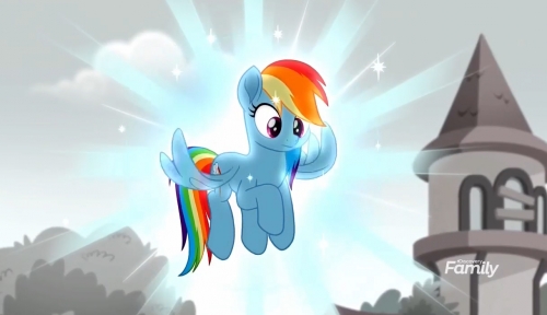 Радуга Дэш глазами Пикл и Барли