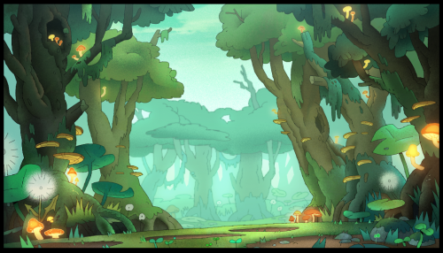 Лес в мультсериале Амфибия