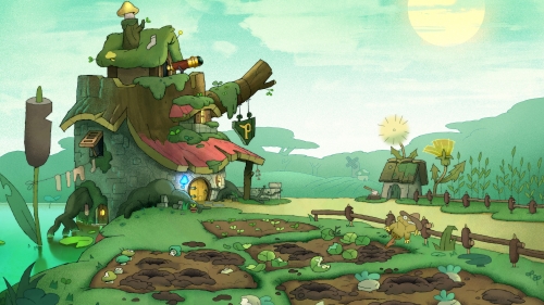 Дисней Амфибия красивая картинка с домом Плантеров