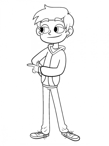 Раскраска с Марко