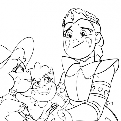 Раскраска с Эклипсой, Метеорой и Солярией из финала