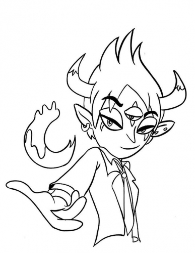 Раскраска Том Люцифер