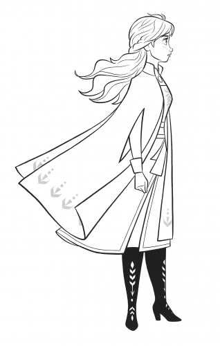 Раскраска Холодное Сердце 2 будущая королева