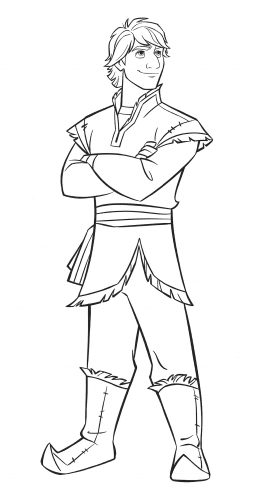 Раскраска Холодное Сердце 2 Кристофф