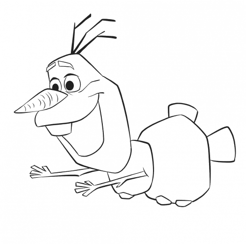 Раскраска с Олафом