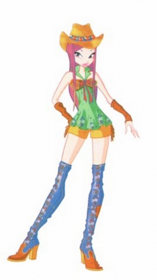 Рокси в ковбойском нарядеб официалльный арт