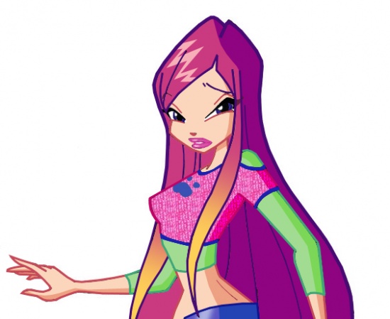 Раскрашенный арт Рокси от Reeta