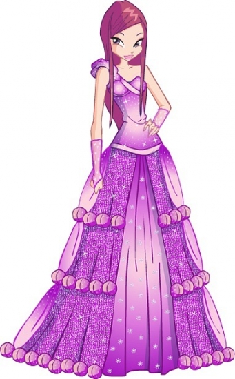 Рокси в бальном платье