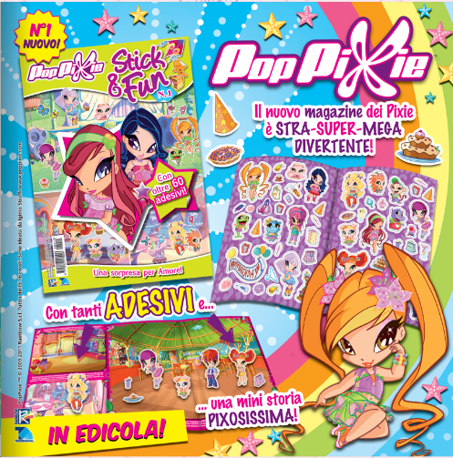 Журнал с наклейками в Италии