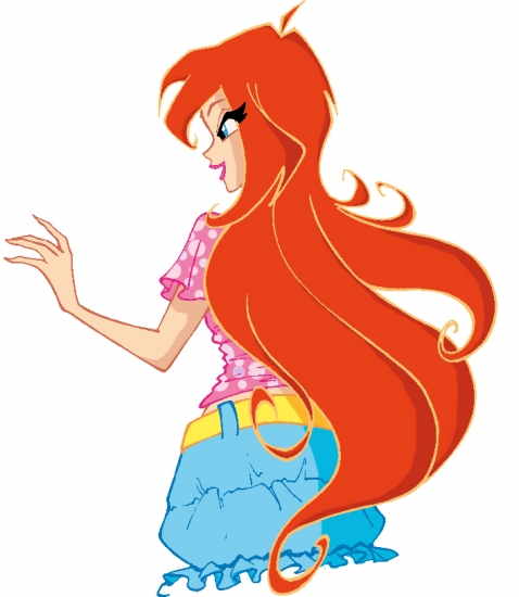 Раскрашенный арт Блум, автор Aangellwinx