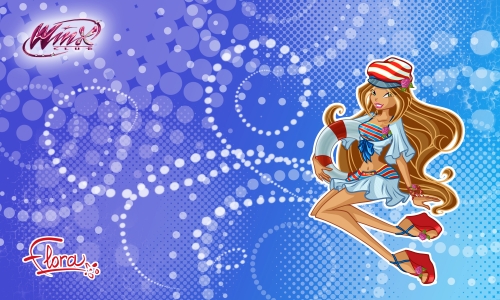 Обои с Флорой в морском наряде 5го сезона от Lamina