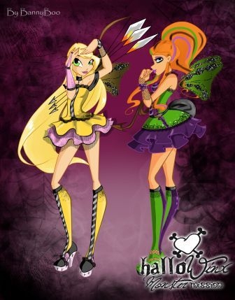 HalloWinx girls:Ella and Maci