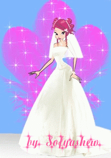 Рокси в свадебном наряде от Kotenok