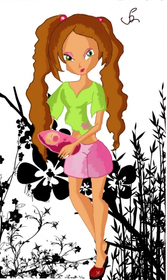 Маленькая Флора с младшей сестренкой, автор _Magik_