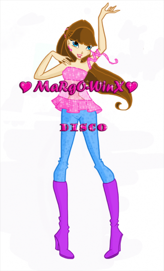 Фанарт феи Margo-winx в стиле диско
