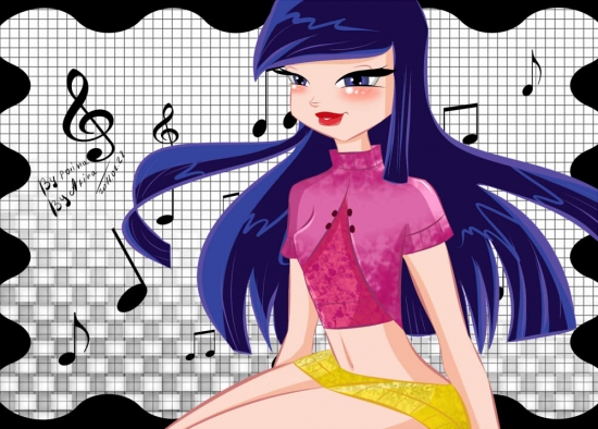 Муза, мелодия мечты.BY Afina Pallada-BY Polina Akinshina.