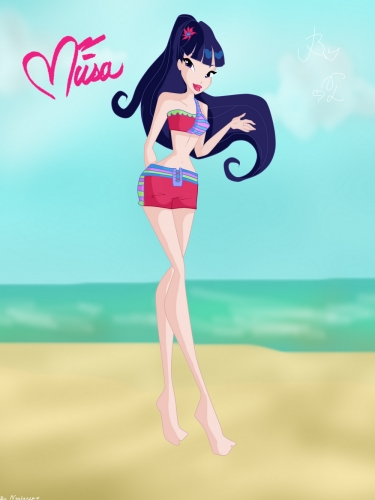 Муза в новом купальнике