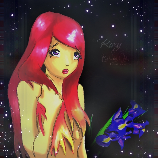 Рокси с ирисами