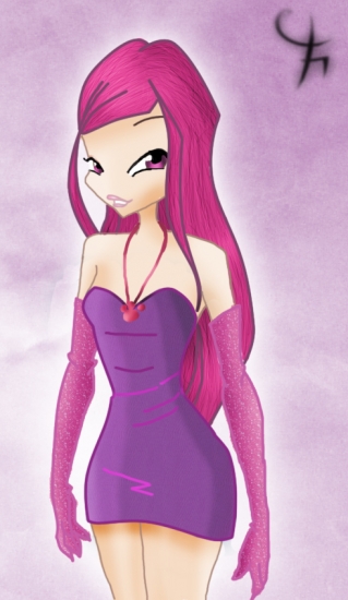 Roxy in dress,by Dasie