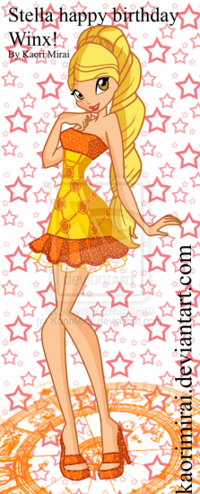 Stella Happy birthday Winx, автор Kaori Mirai