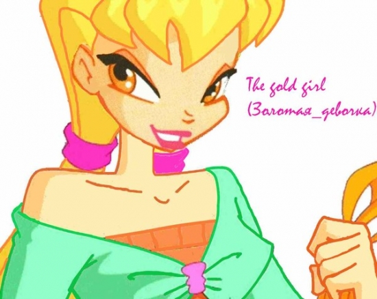 Фанарт в стиле винкс от The Gold Girl