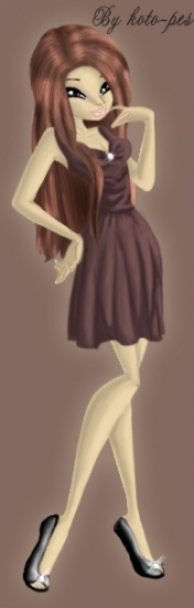 Виола в вечернем платье by koto-pes