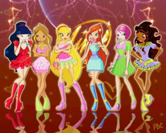 Винкс в вечерних нарядах 4 сезон