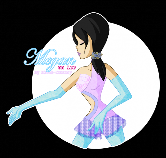 Megan on ice