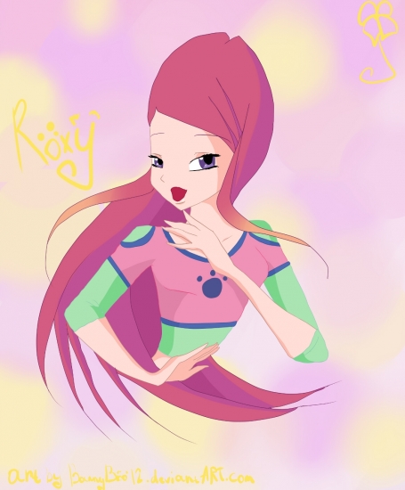 Рокси в стиле аниме))3