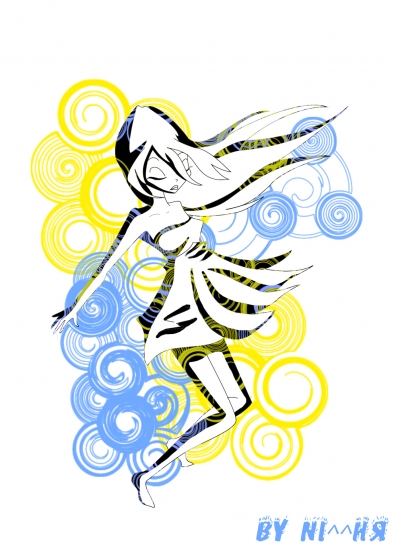 Блум монохром