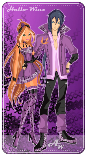 Карточка Hallo Winx. Флора и Гелия:3