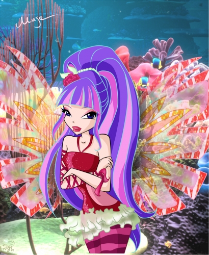 Муза,смена цвета волос.