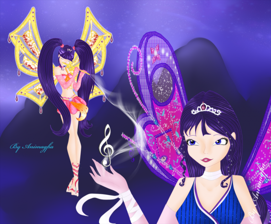 Муза с флейтой в энче и во флайриксе