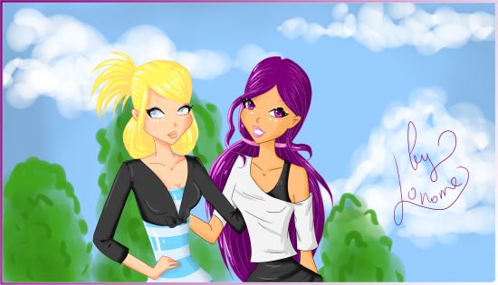 Angela and Enmarie