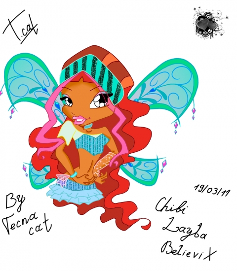 Лейлик чибик в обработки,автор рисунка Tecna-best