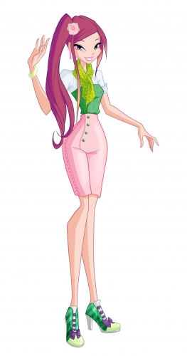 Рокси с шарфиком, стиль Винкс в 5м сезоне