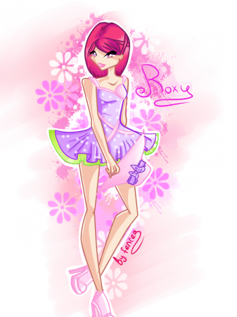 Рокси в летнем платье