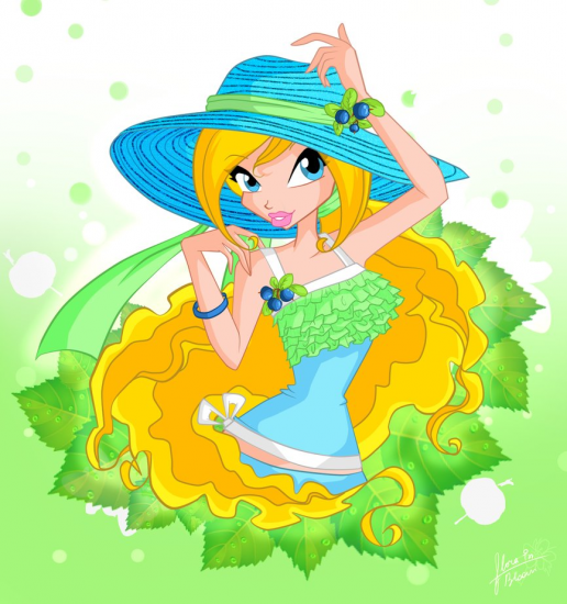 Fresh girl and summer spirit