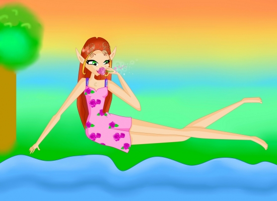 Анариэль на природе