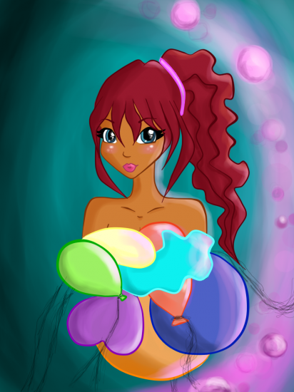 Лейла с шариками