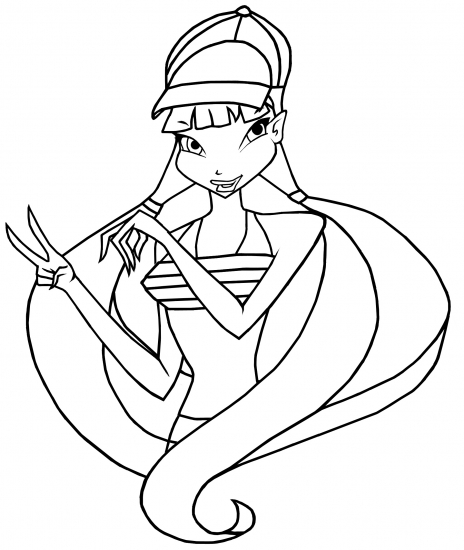 Line art Муза стиль фруктовый бар, фанарт от Karino4ka1996