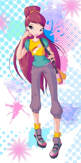 Рокси в новом костюме