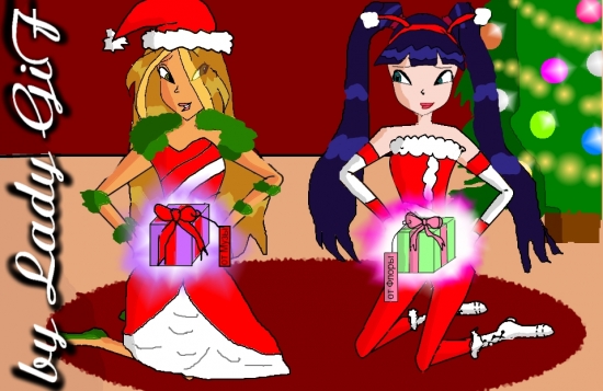 Флора и Муза на новый год