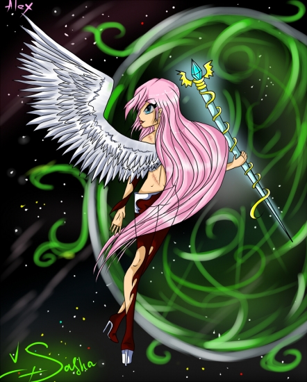 Alex with portal in Linfeya