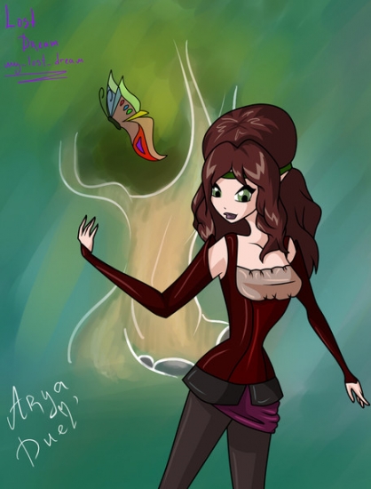 Arya with the butterfly